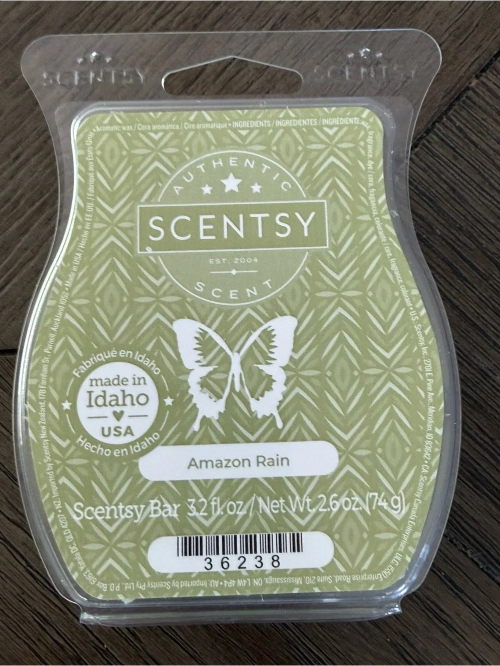 Scentsy Amazon Rain Wax Bar Retired